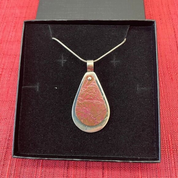 Jessie Senecal Handmade Sterling Silver "Copper Roots" Necklace - Picture 3 of 5